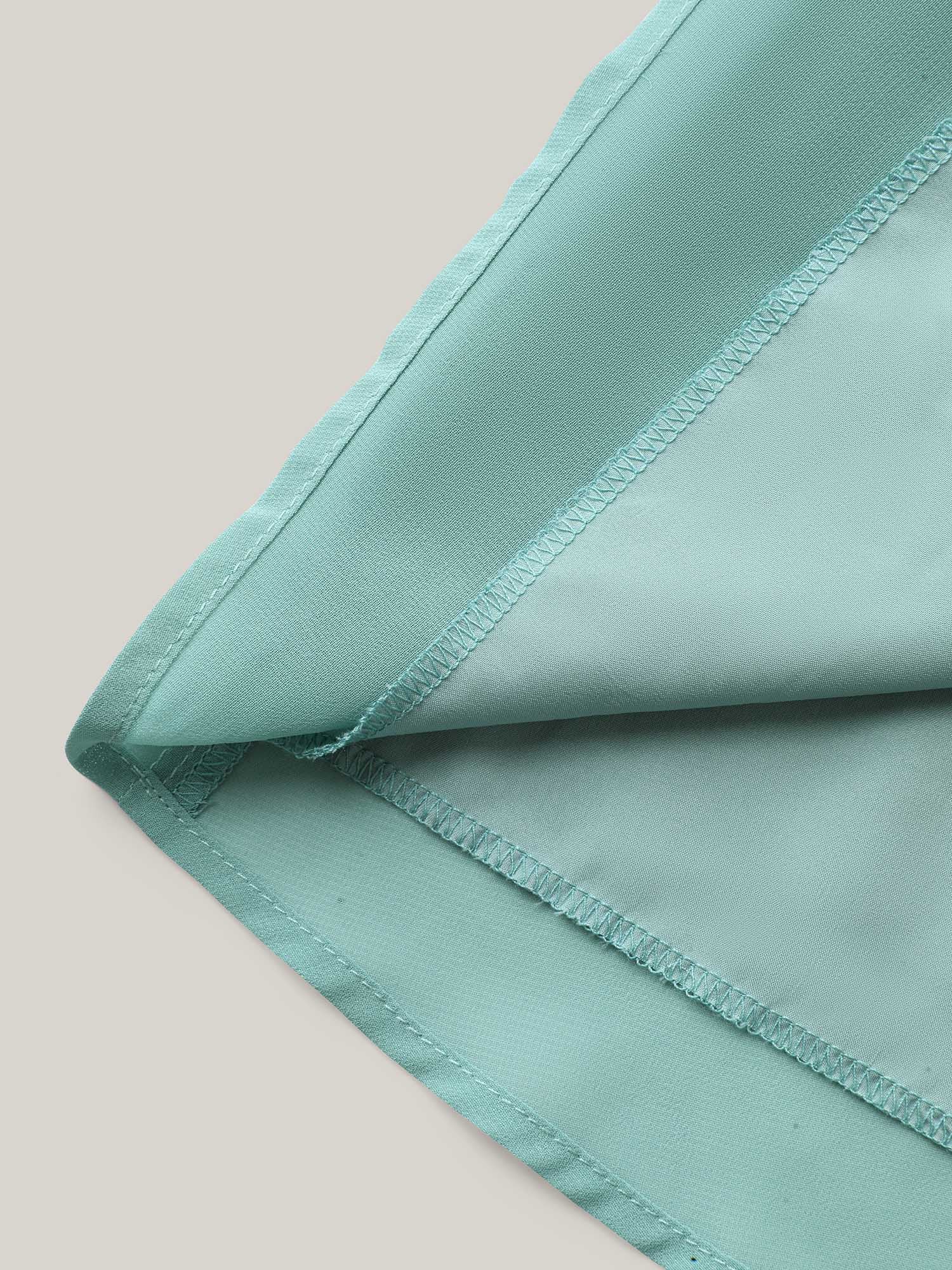 Chiffon Ribbon Collar Waist-Cinched Dress