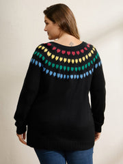 Fair Isle Hearts Yoke Pullover