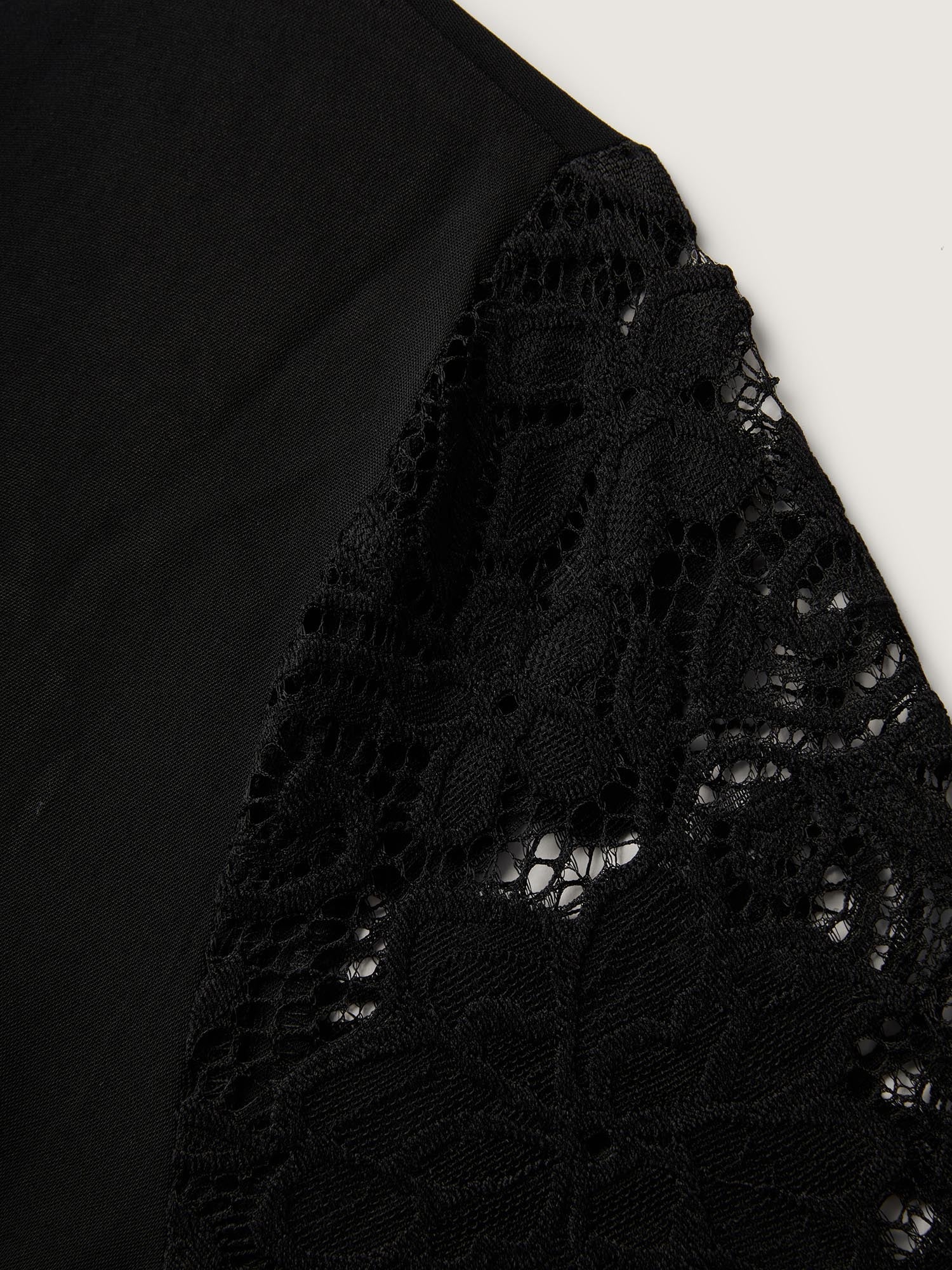 Sheer Floral Embroidered Scalloped Neck Midi Dress