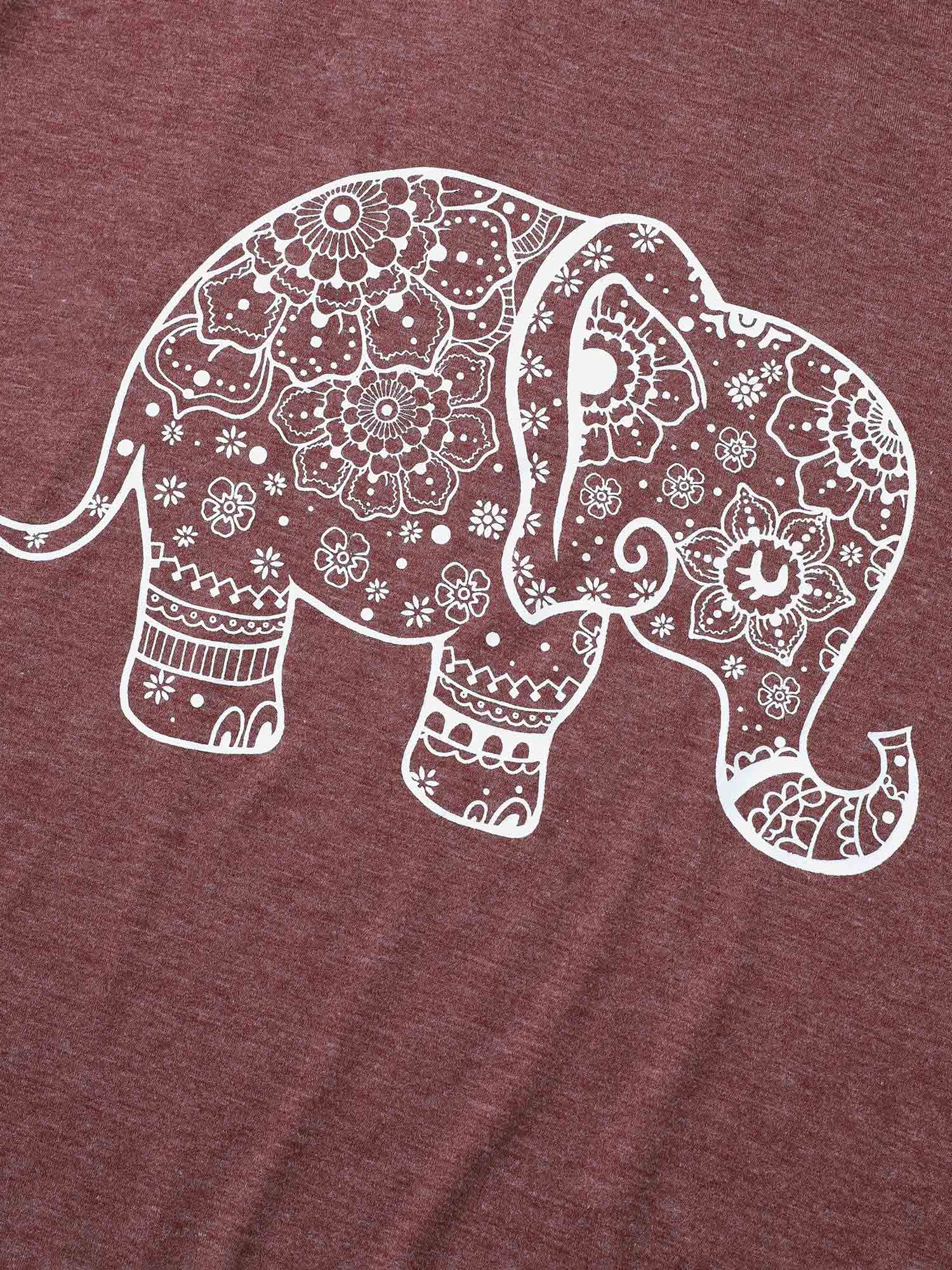 Art & Design Elephant Print T-shirt