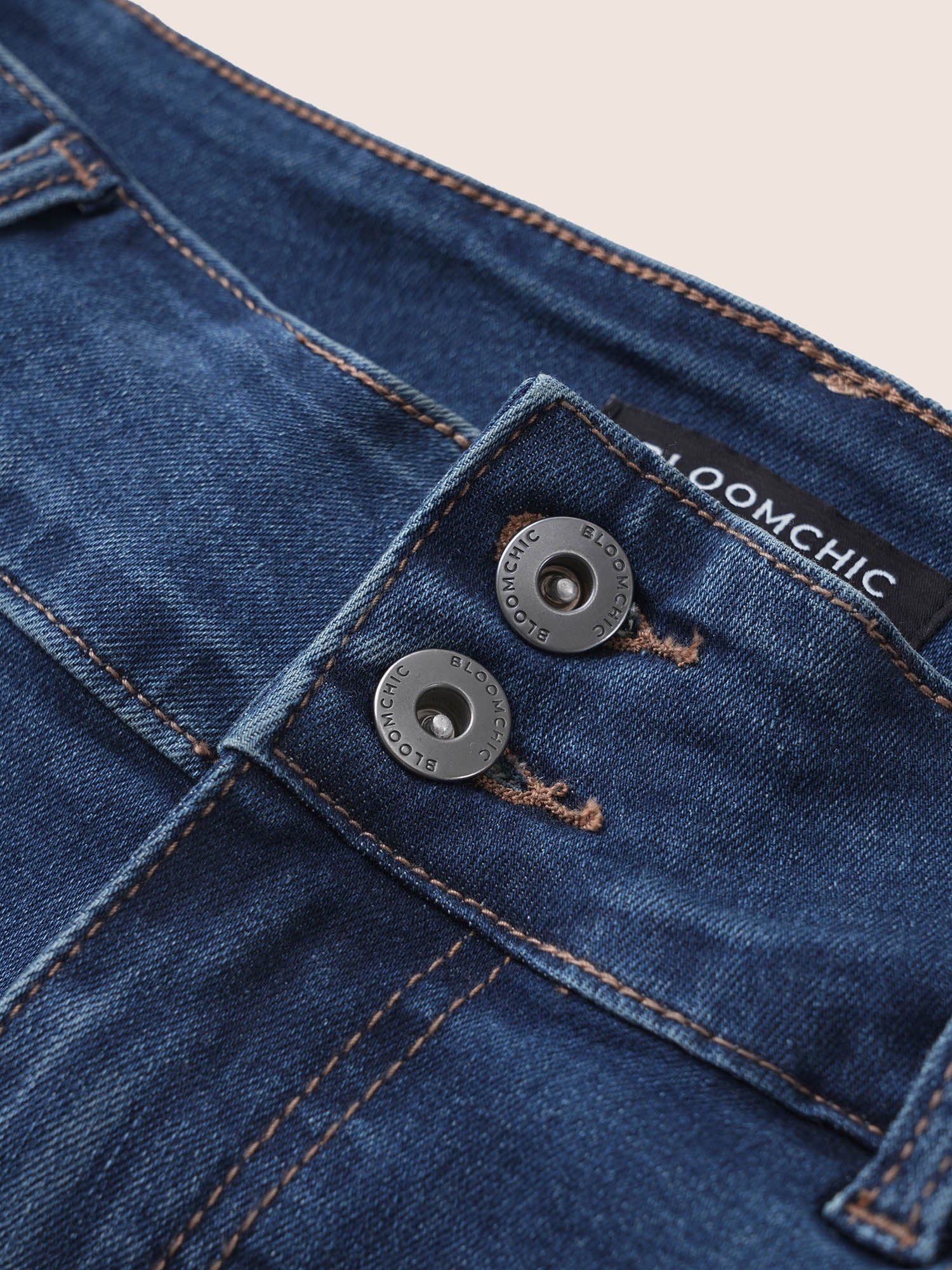 Skinny Below The Knees Pocket Jeans