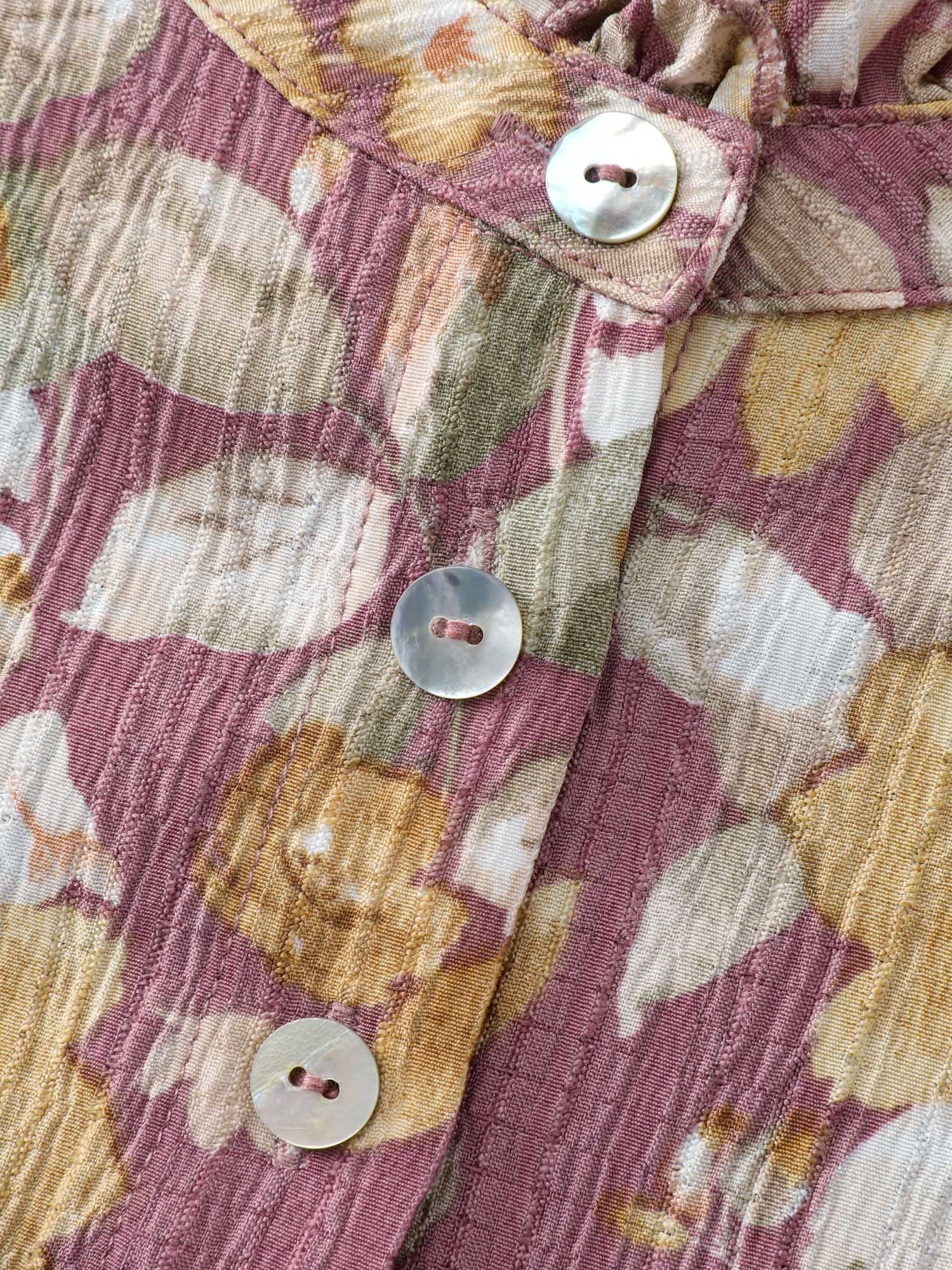 2-in-1 Floral Textured Knit Top