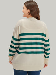 Supersoft Essentials Striped Contrast Button Up Cardigan