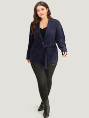 Button Through Belted Blazer