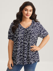 Supersoft Ditsy Floral Print Blouse