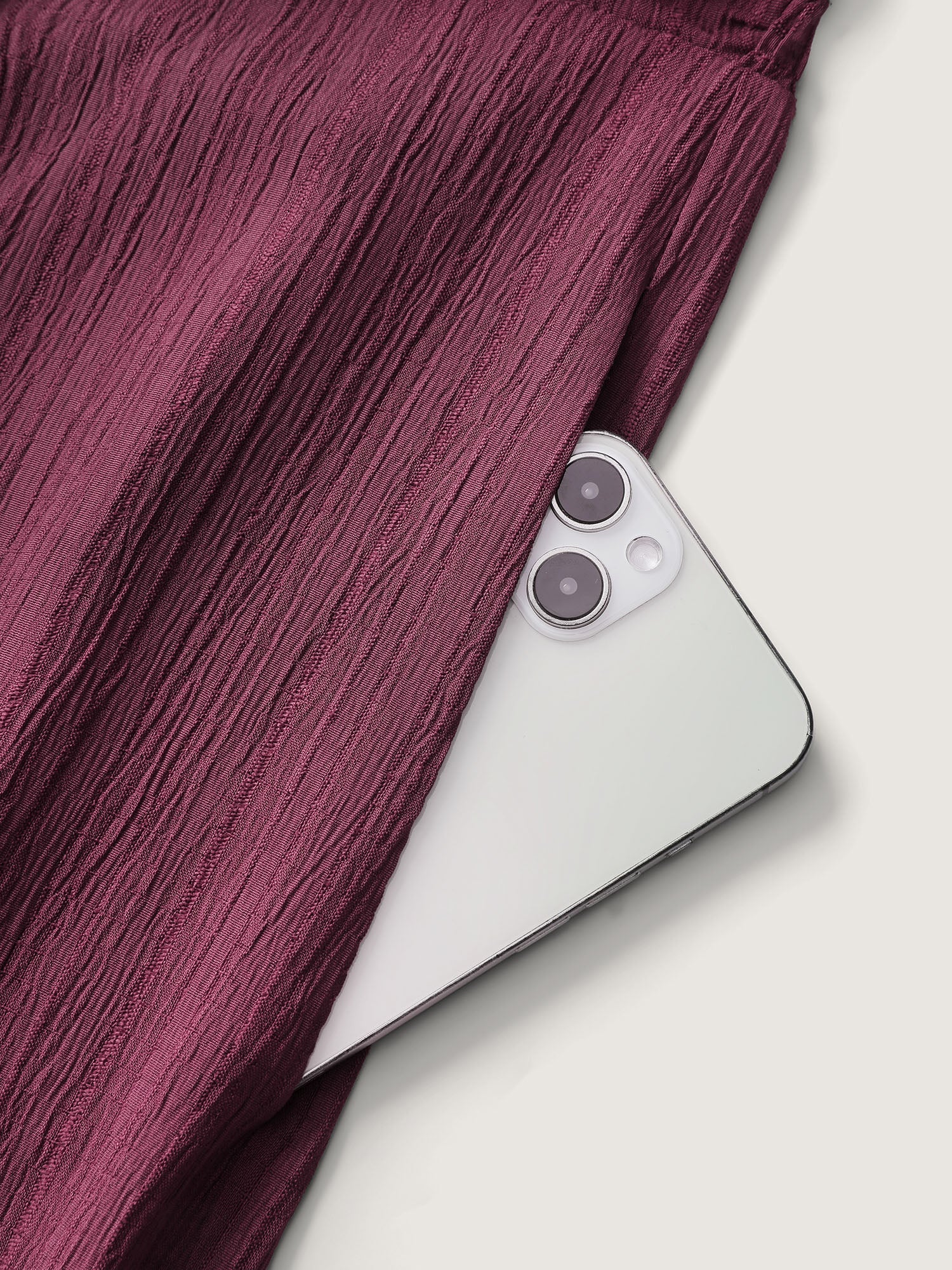 Wide Pleated Waist Backless Tie Jumpsuit