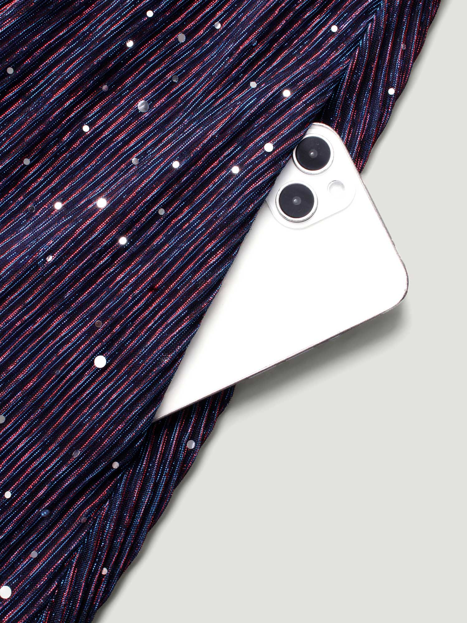 Sequin Surplice Neckline Sleeveless Midi Dress