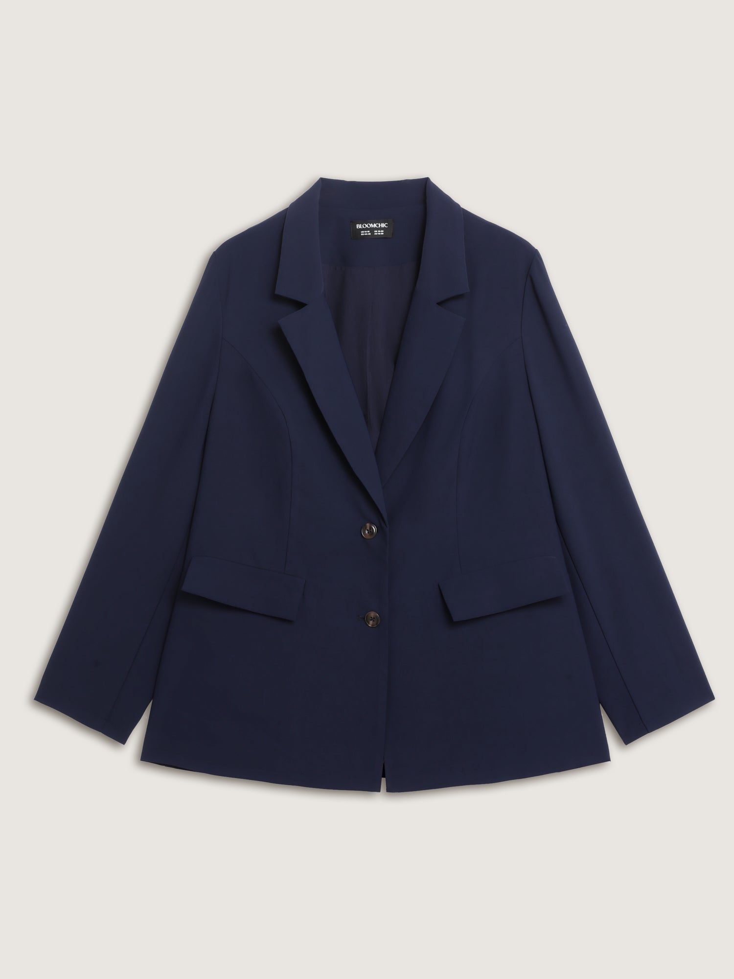 Bowknot Back Split Hem Contrast Blazer