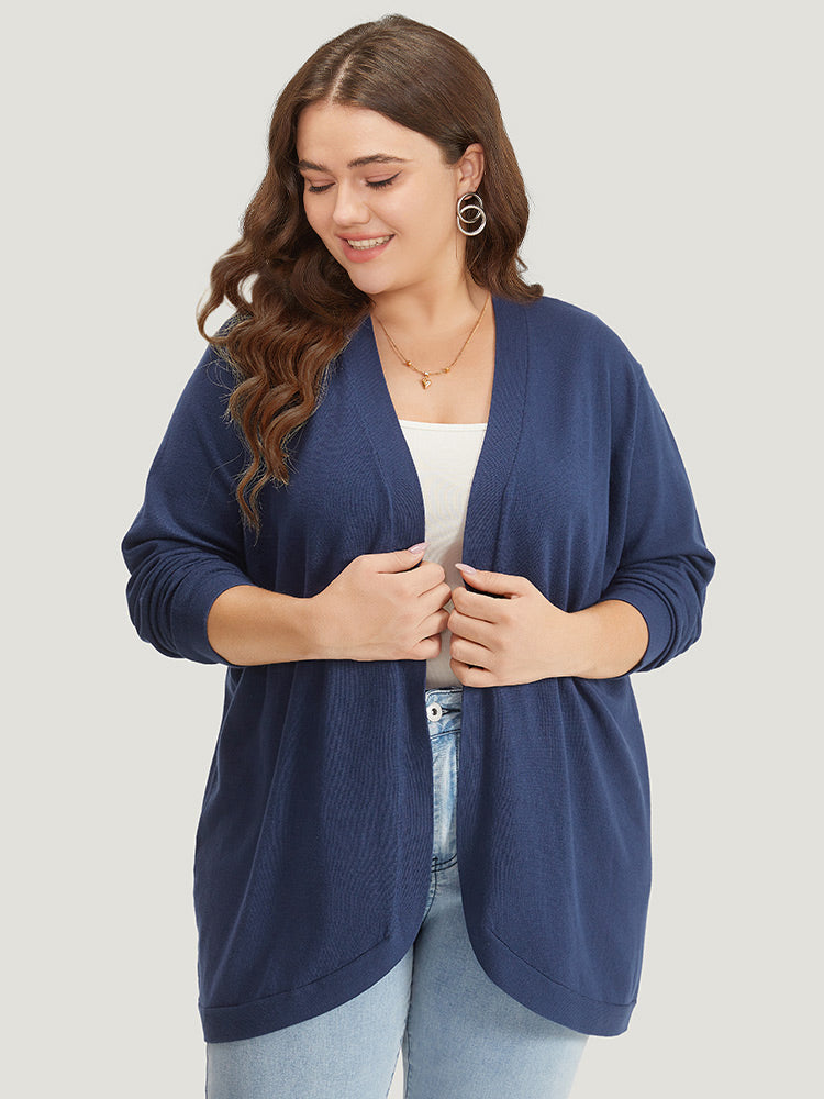 Supersoft Essentials Curved Hem Open Front Cardigan