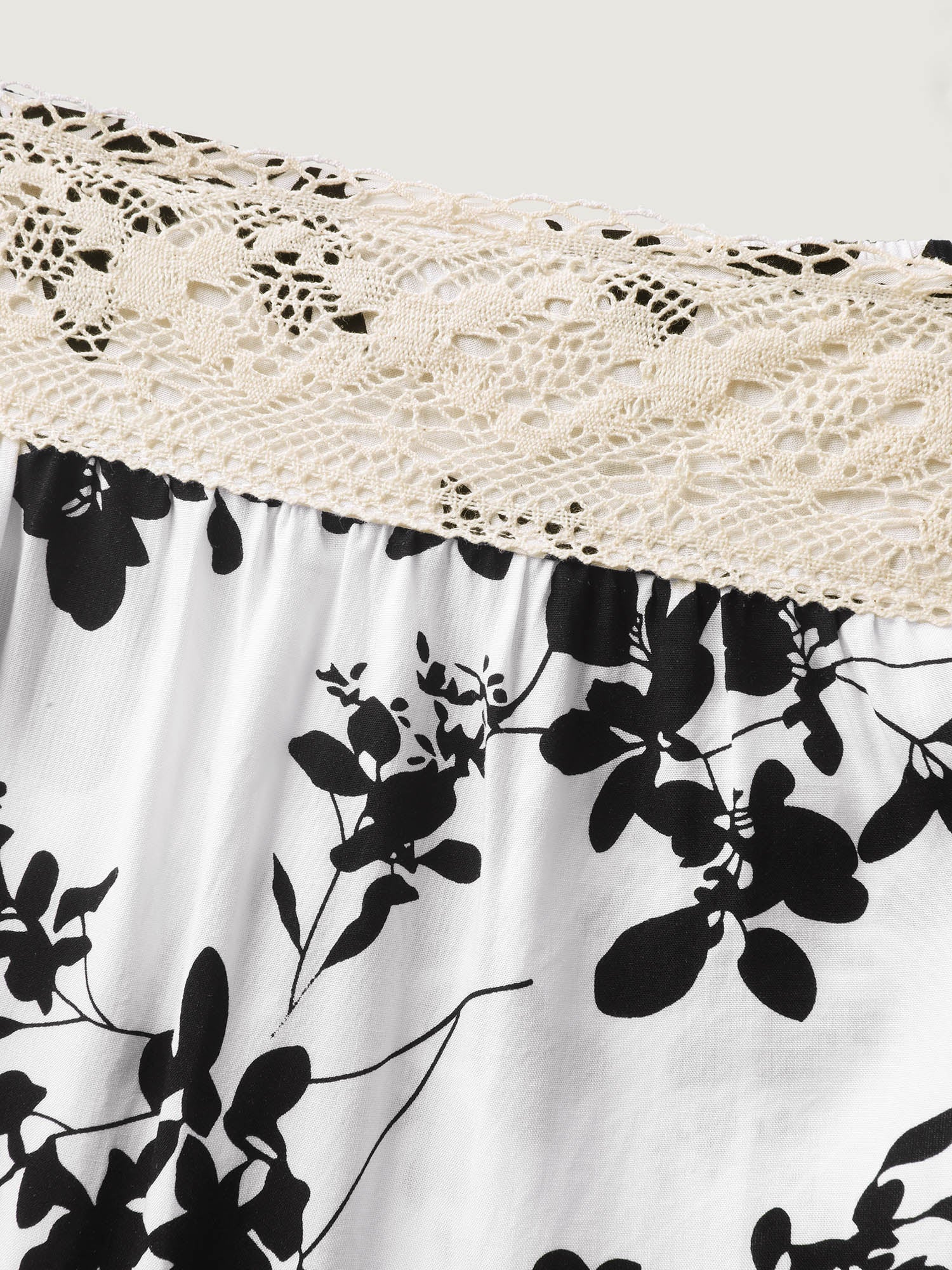 Silhouette Floral Lace Detail Blouse