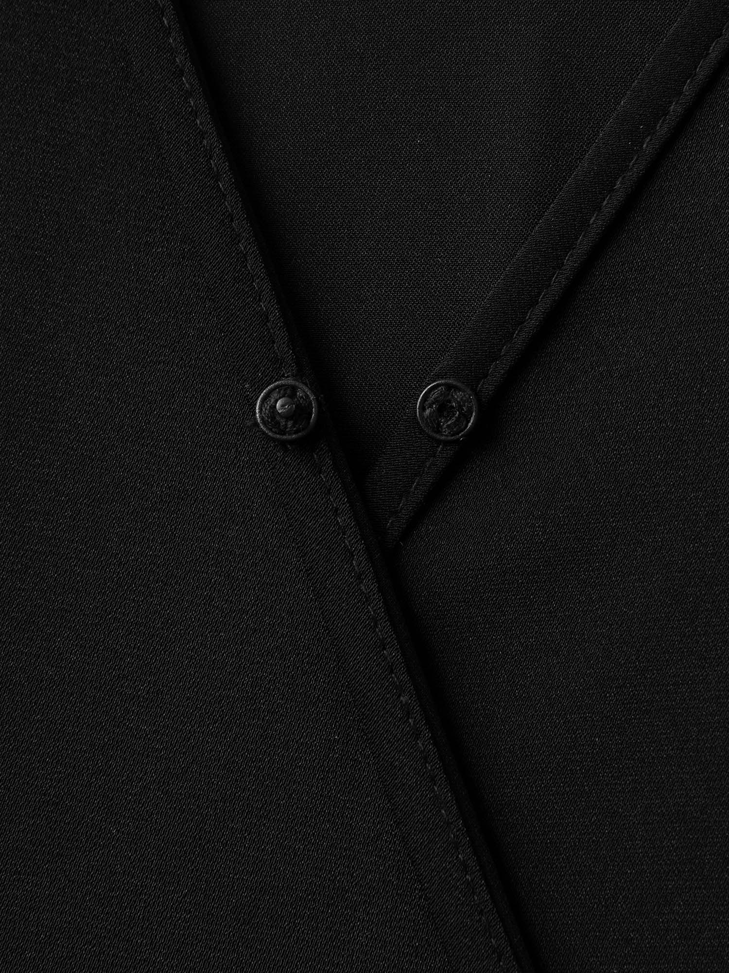 Sheer Stretchy Waist Belted Solid Jumpsuit