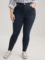 Skinny Very Stretchy High Rise Dark Wash Gap Proof Jeans