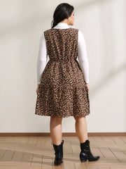 Floral Print Pockets Sleeveless Midi Dress