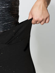 Sequin V-Shaped Waistband Pants