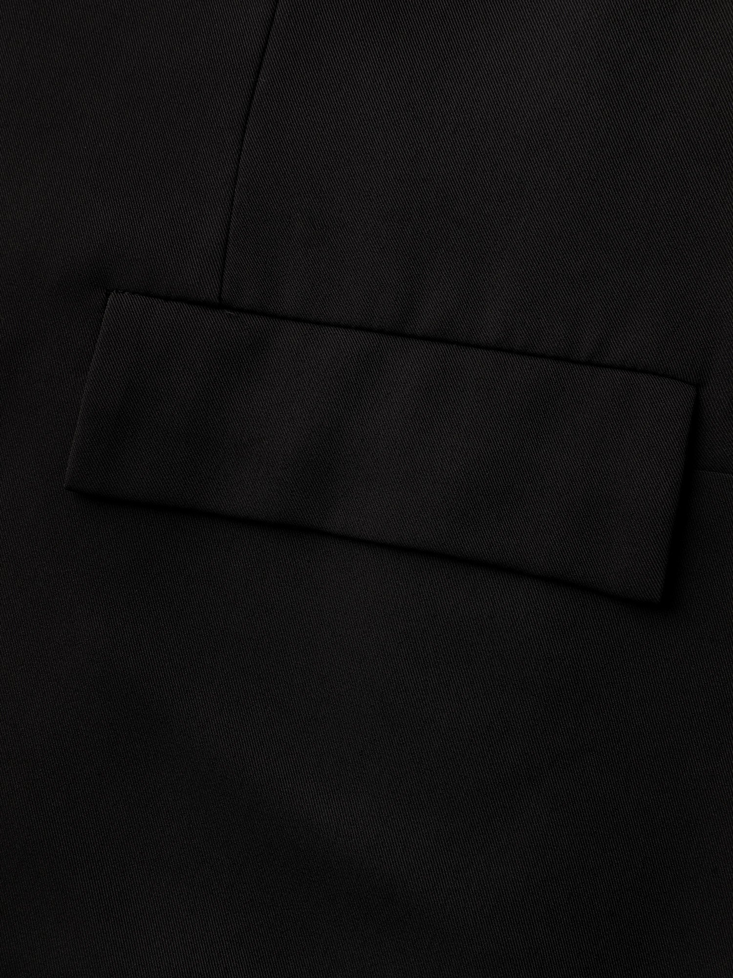 Checkered Contrast Button Blazer