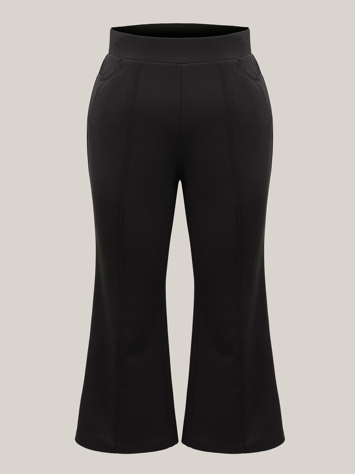Seamed Bootcut Mid-Rise Pants