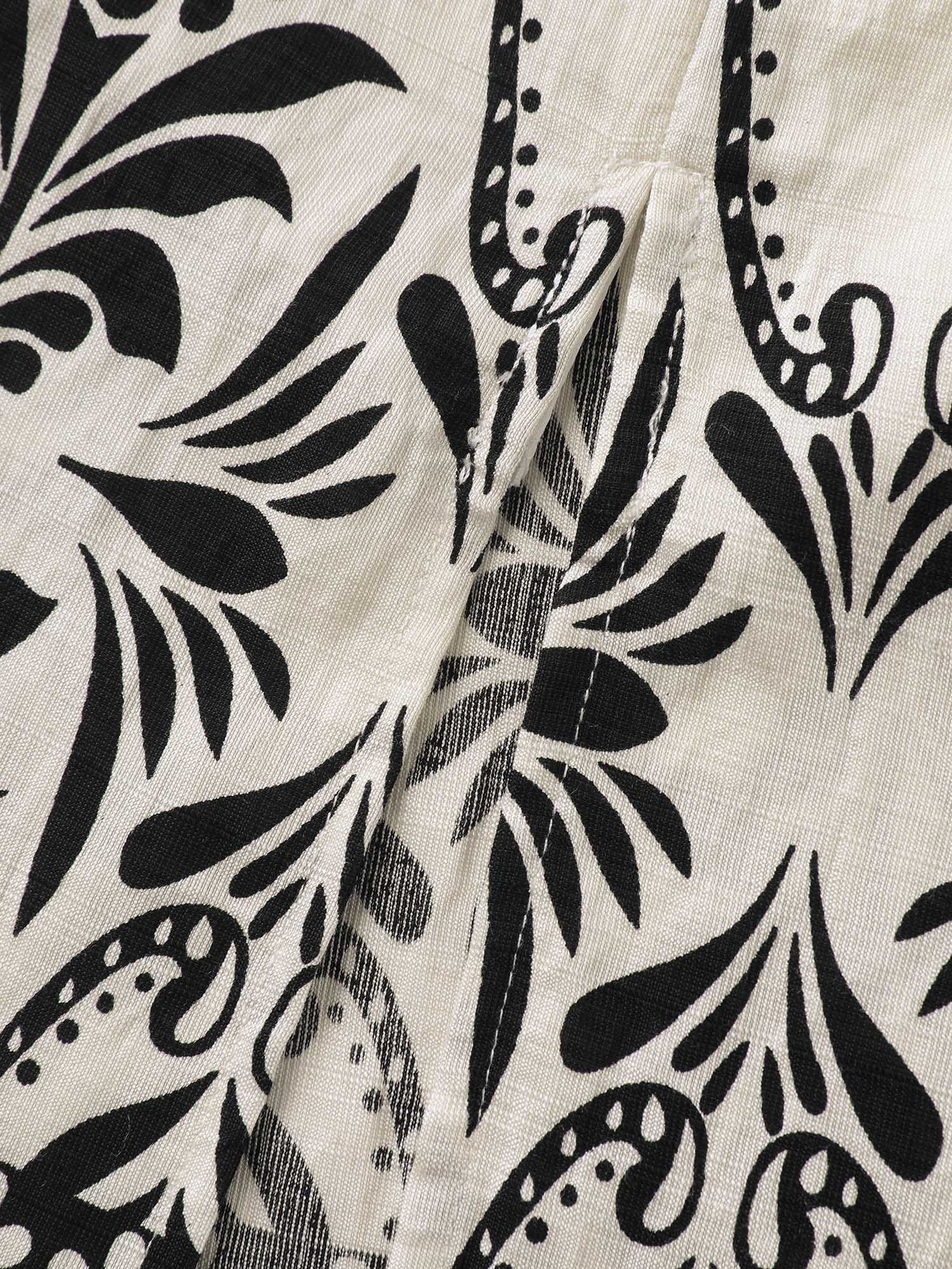 Floral Print Shirred Waist Midi Dress