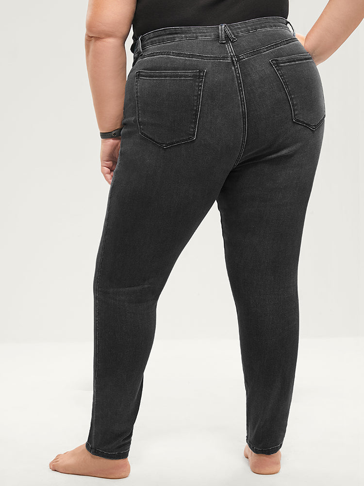 Skinny Extremely Stretchy High Rise Medium Wash Sculpt Waist Jeans