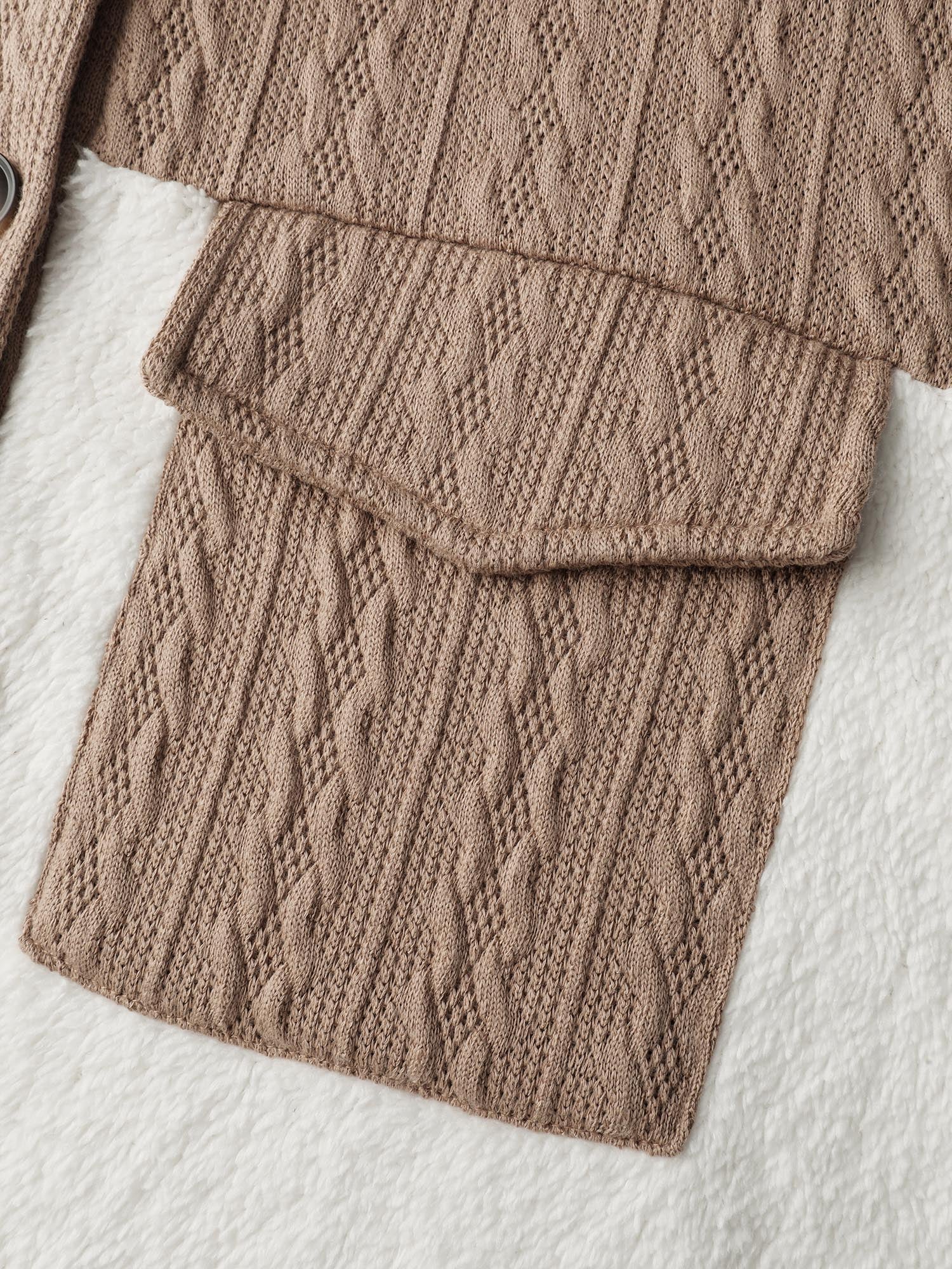 Colorblock Chest Pockets Button Jacket