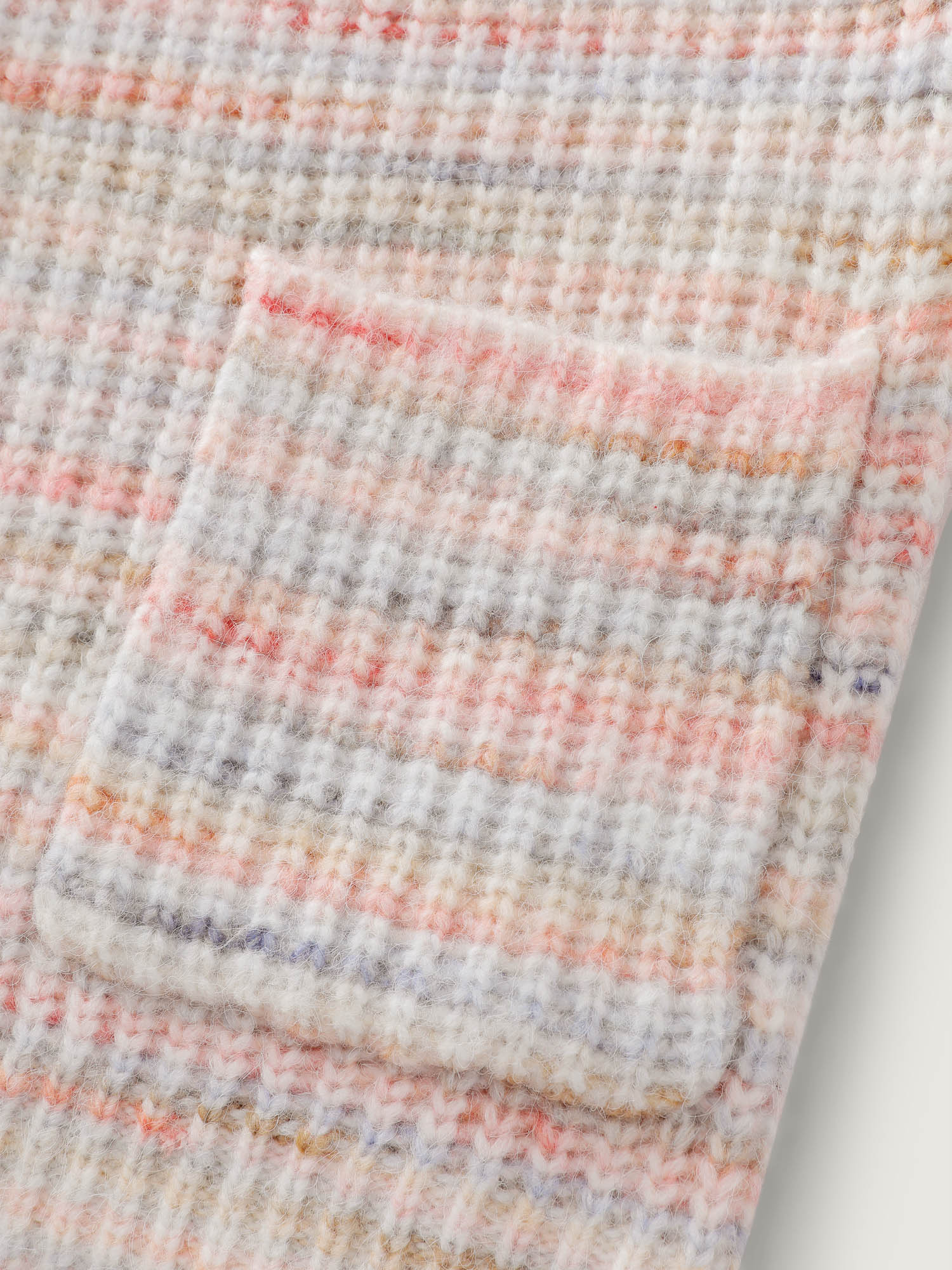 Heather Buttons Pockets Knit Cardigan