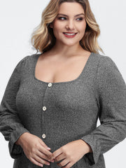 Supersoft Stretchy Waist-Defining Knit Midi Dress