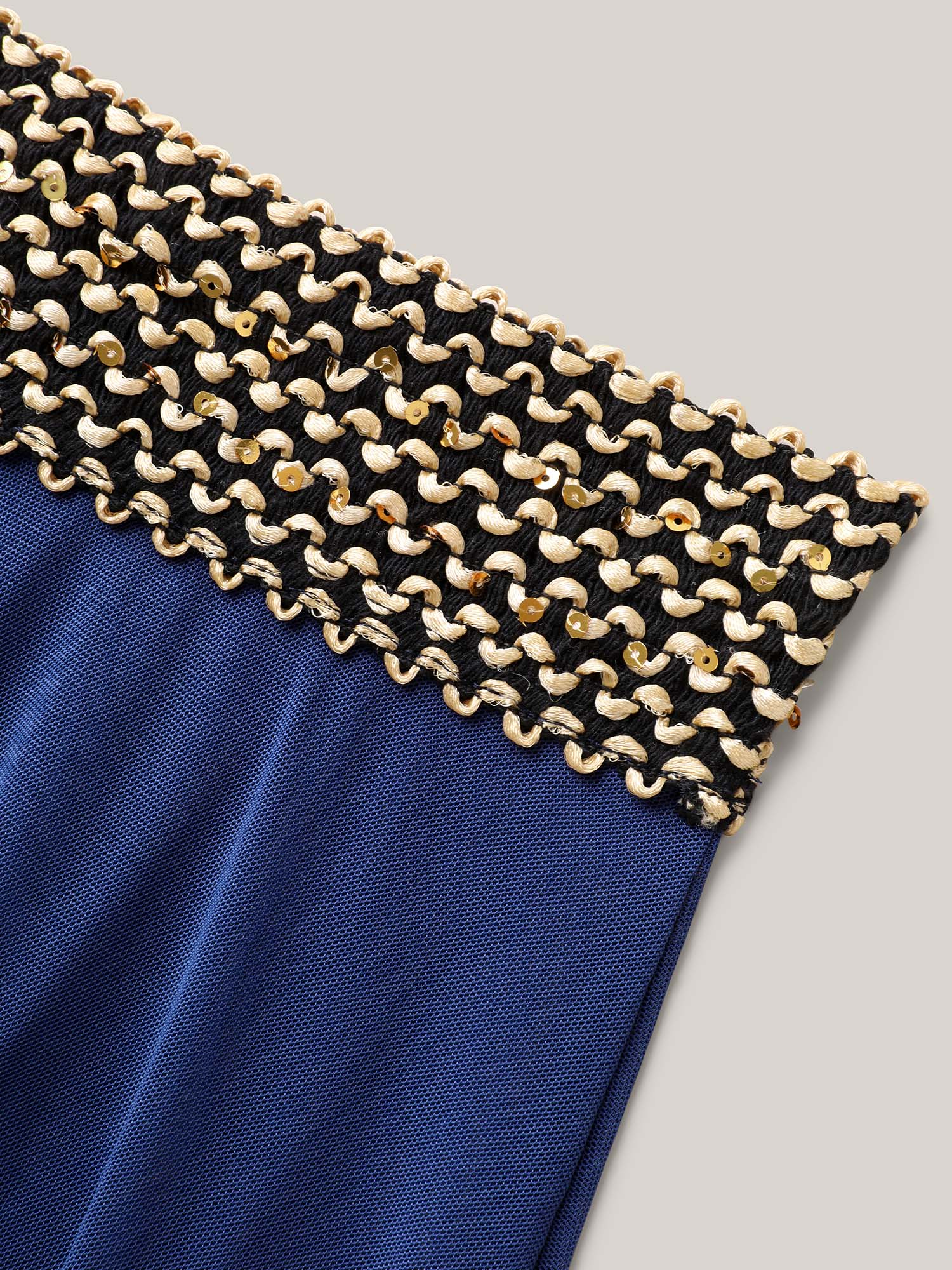 2-in-1 Embroidered Surplice Swim Dress