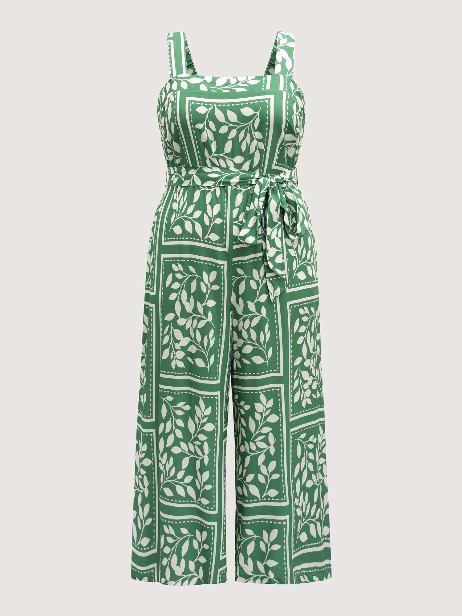 Floral Print Gathered Back Cami Jumpsuit