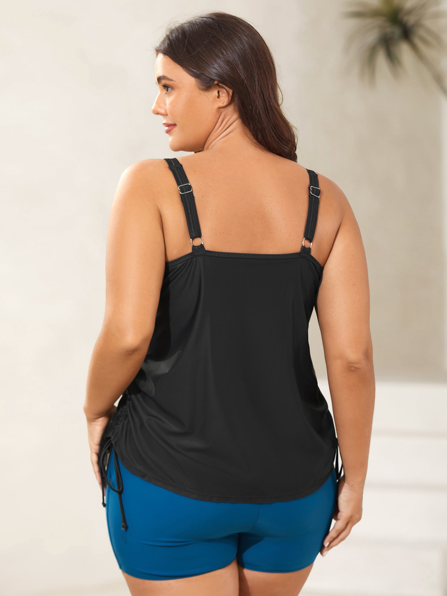 Sun Salt Sand Print Swim Top