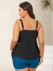 Sun Salt Sand Print Swim Top