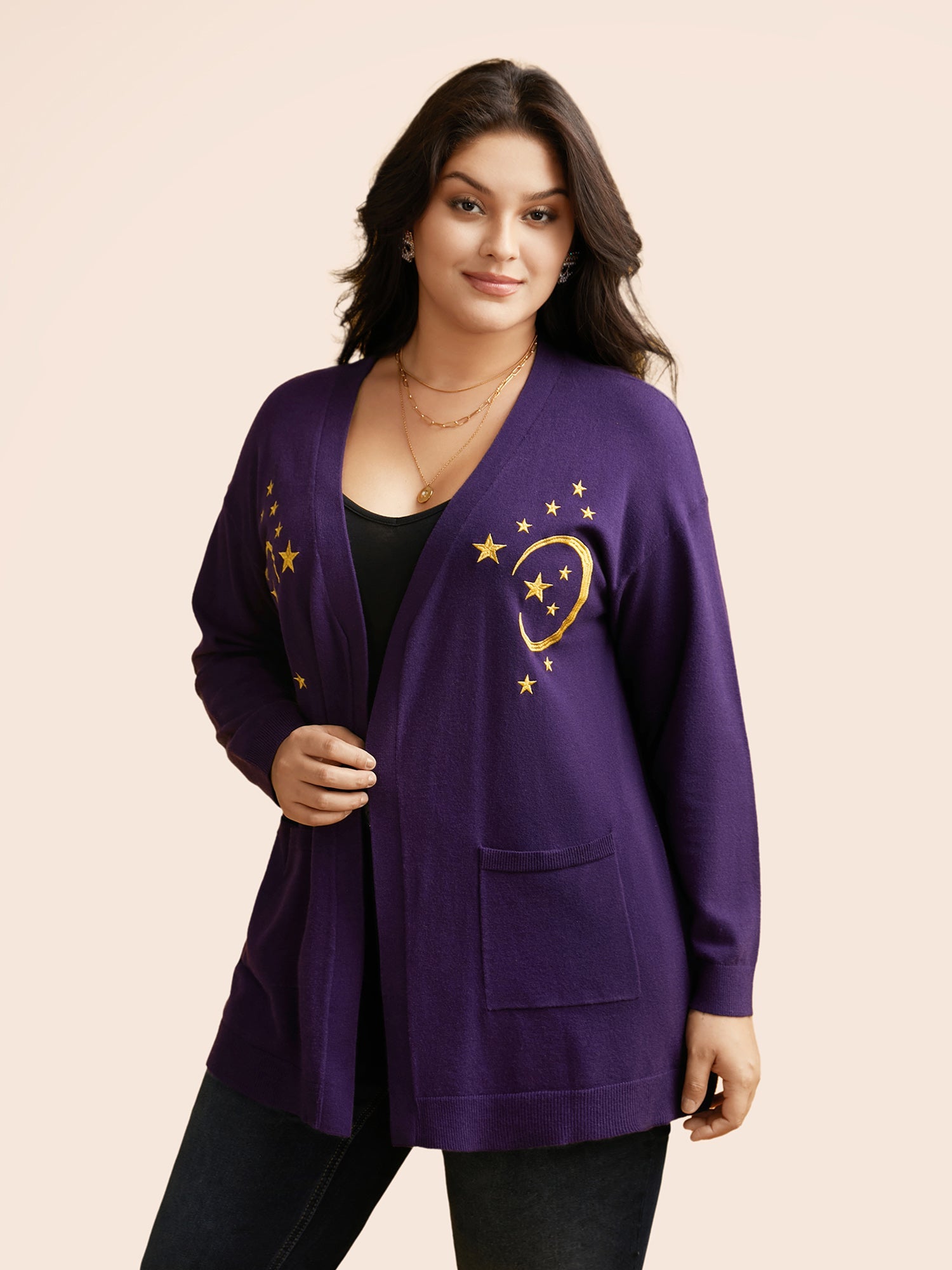 Supersoft Essentials Celestial Embroidered Cardigan