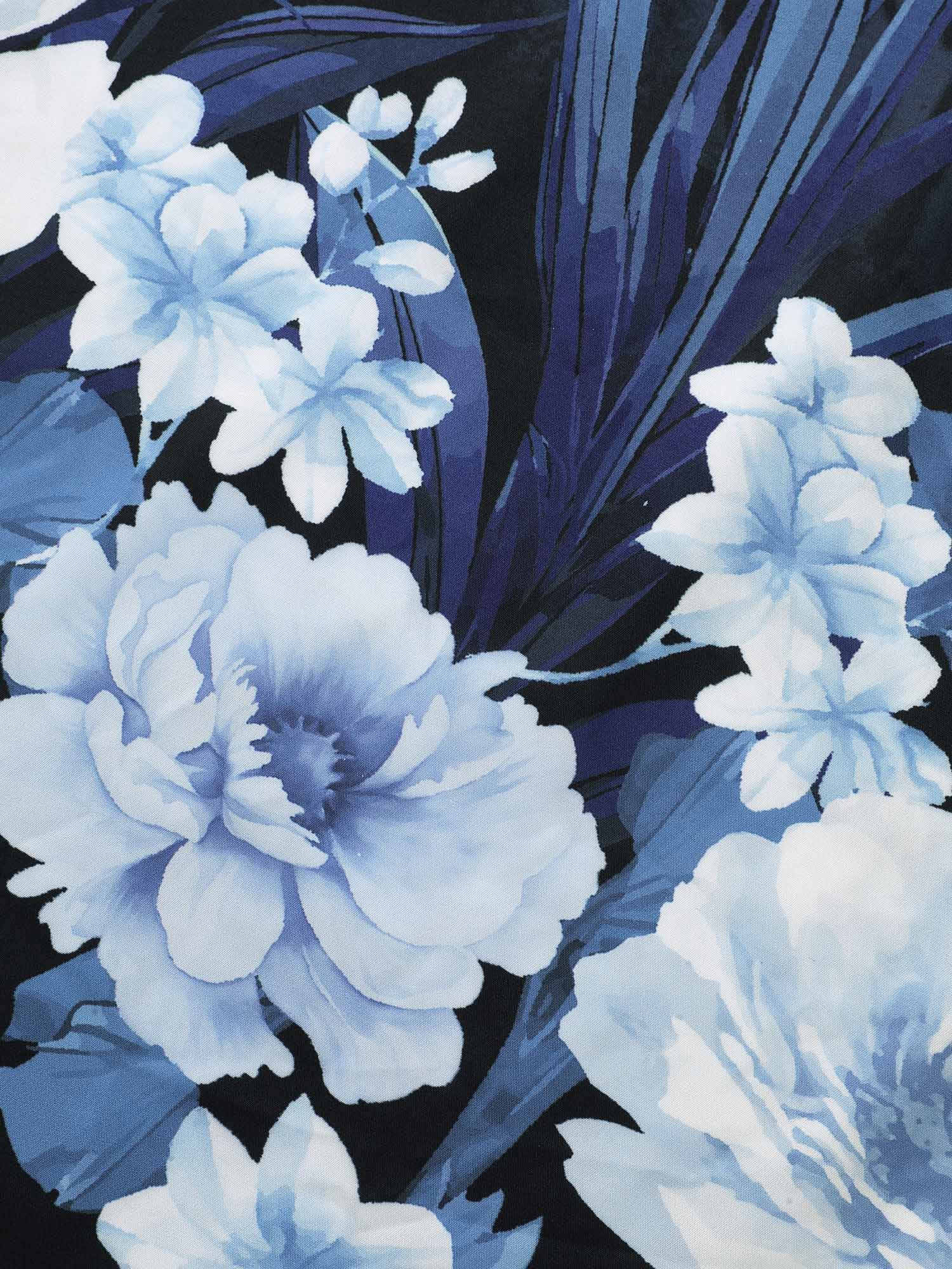 Boho Print Belted Lantern Sleeve Dress