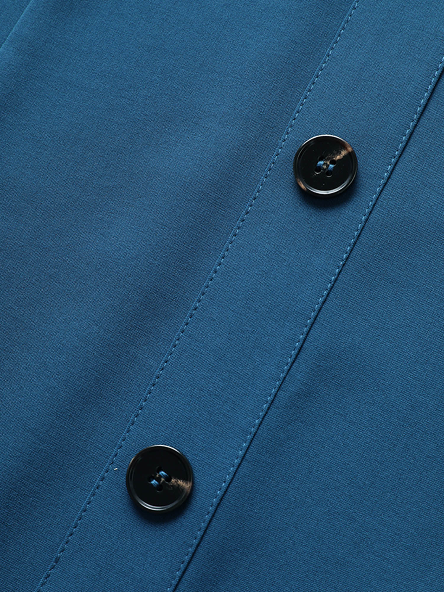 Shirt Collar Button Detail Sleeveless Dress