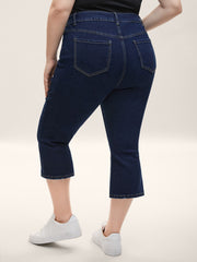 Skinny-Fit Cropped Mid-Rise Jeans