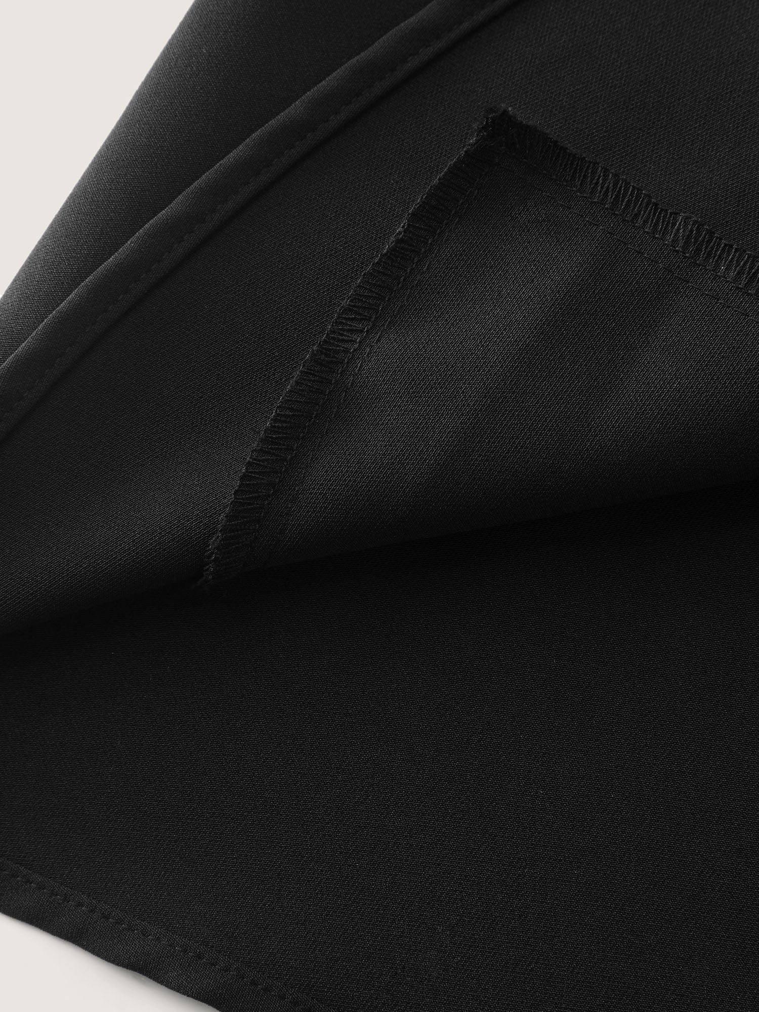 Semi Stretchy Pockets Curvy Hem Blazer