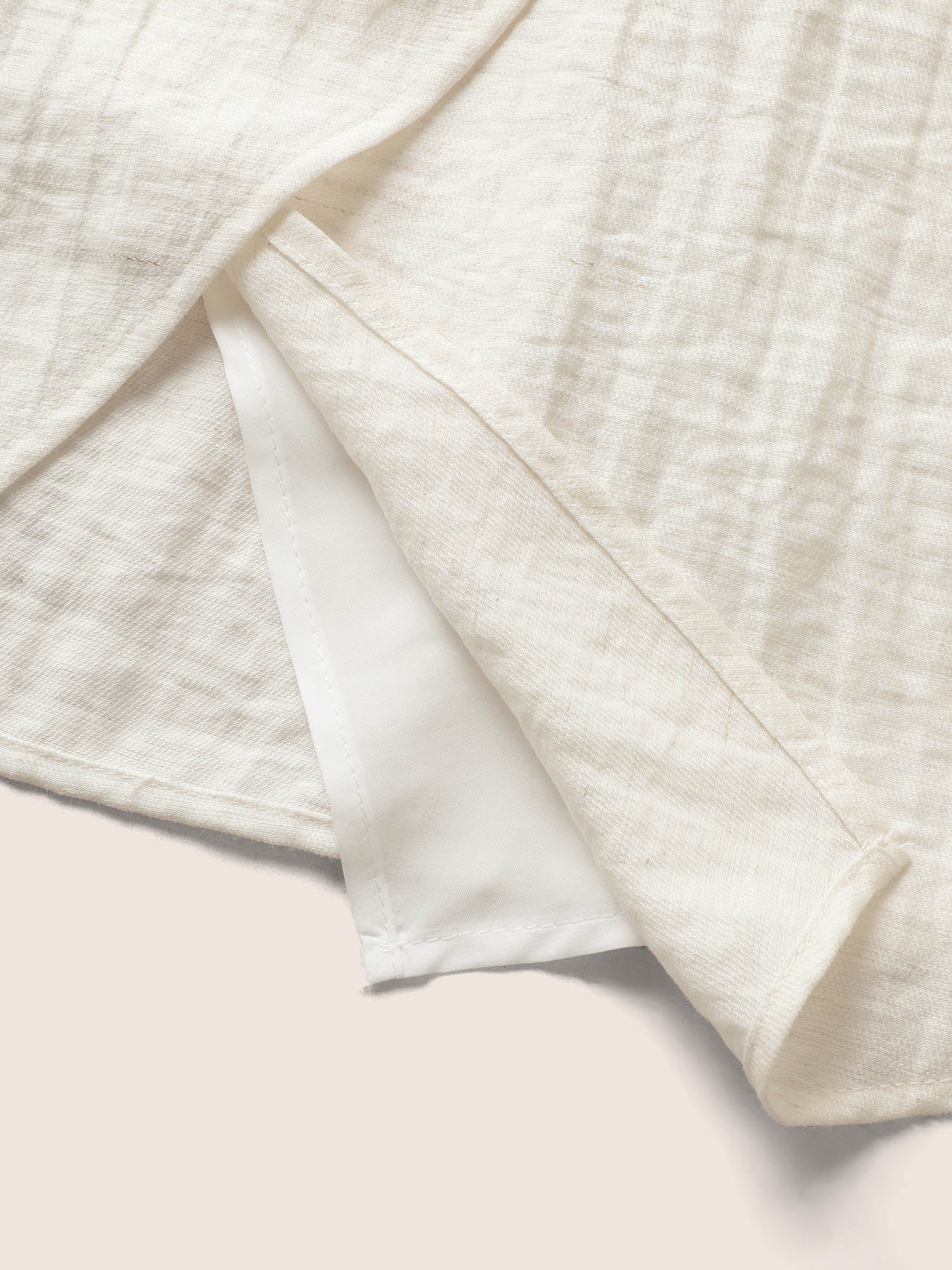 Solid Button Detail Shirred Wrap Tank Top