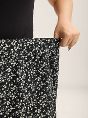 Floral Print Wide-Leg Shorts