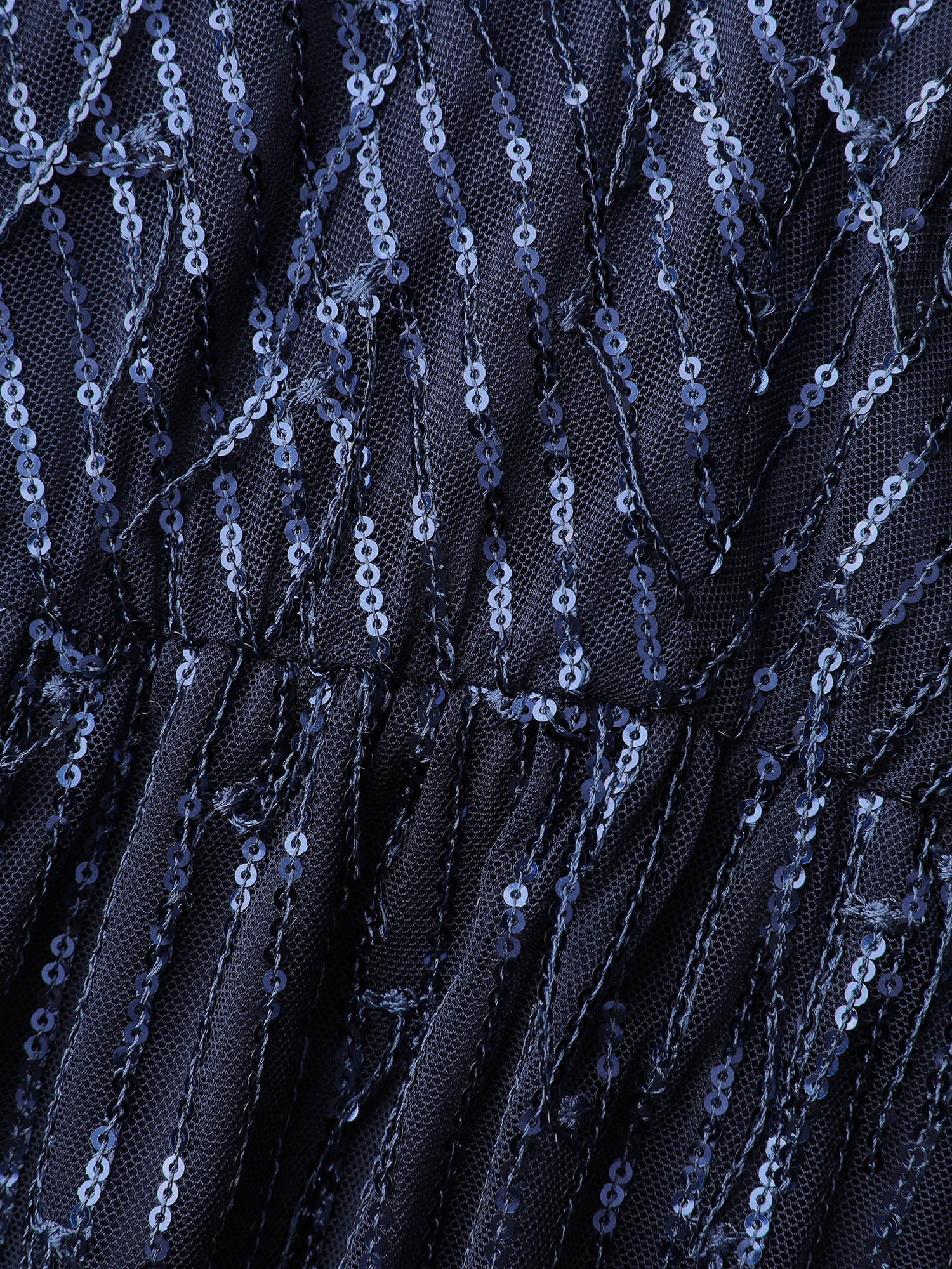 Sequin Lace High Slit Backless Maxi Dress