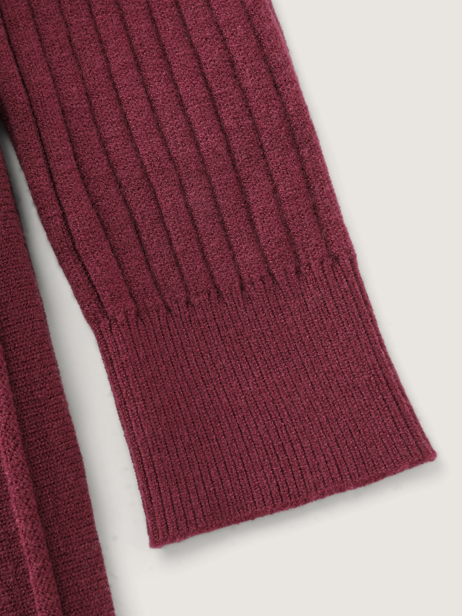 Supersoft Ruffled Neckline Cinched-Waist Sweater Dress