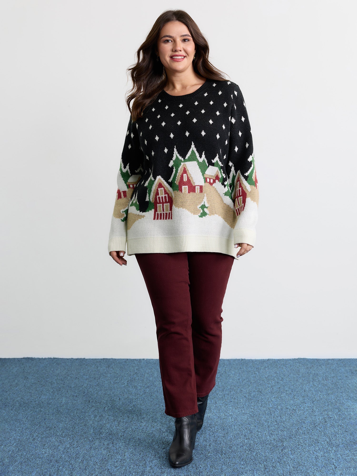 Snowy Nights Jacquard Pullover