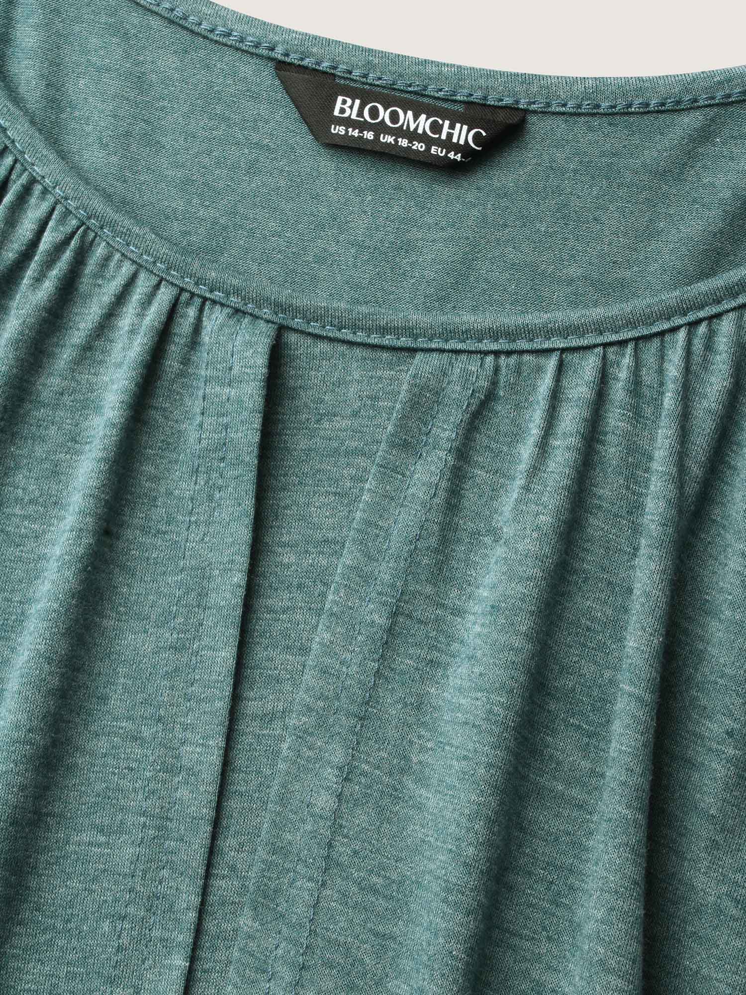 2-In-1 Gathered Ruffle Trim T-Shirt