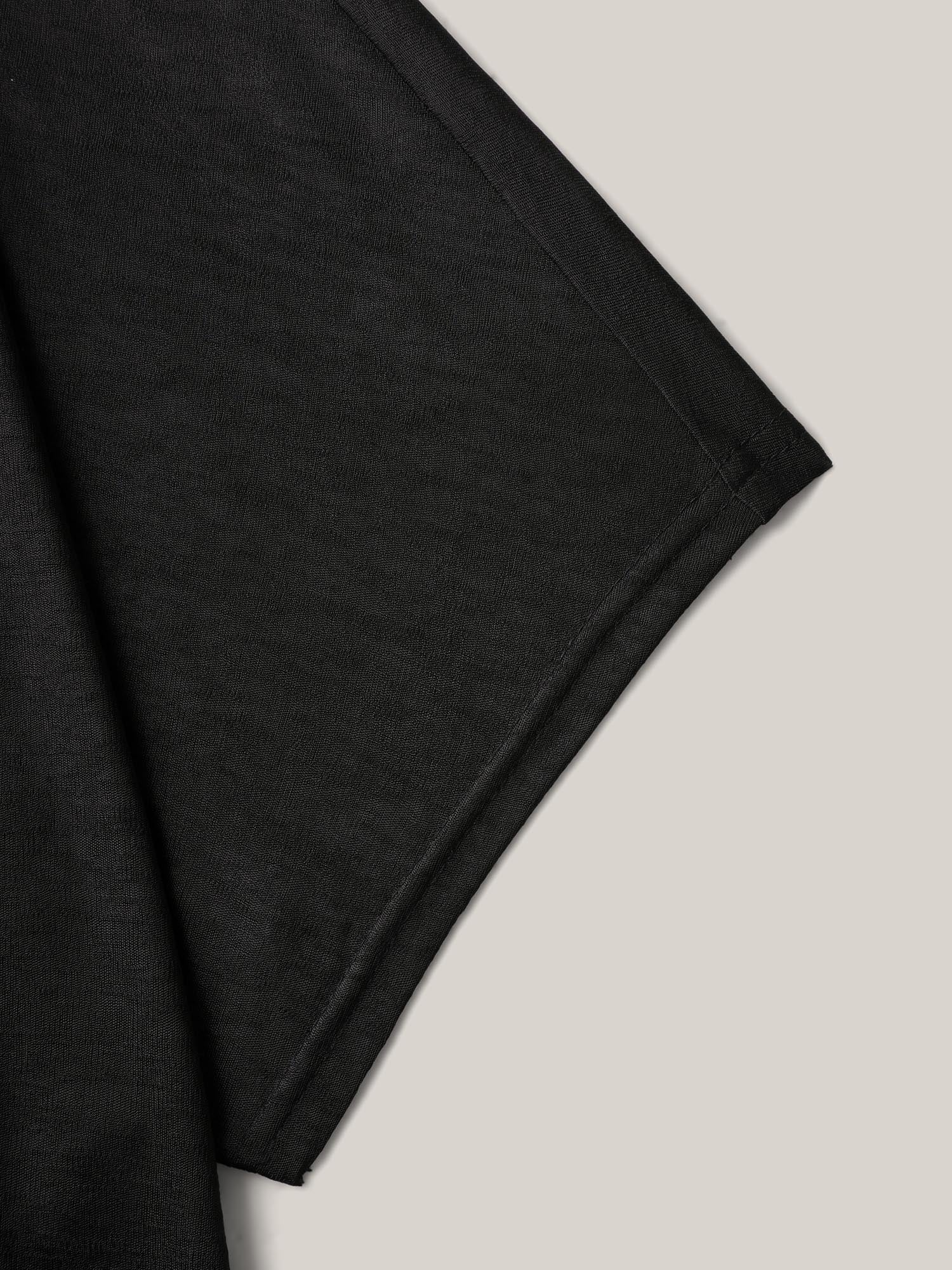 Sheer Textured Open Front Kimono