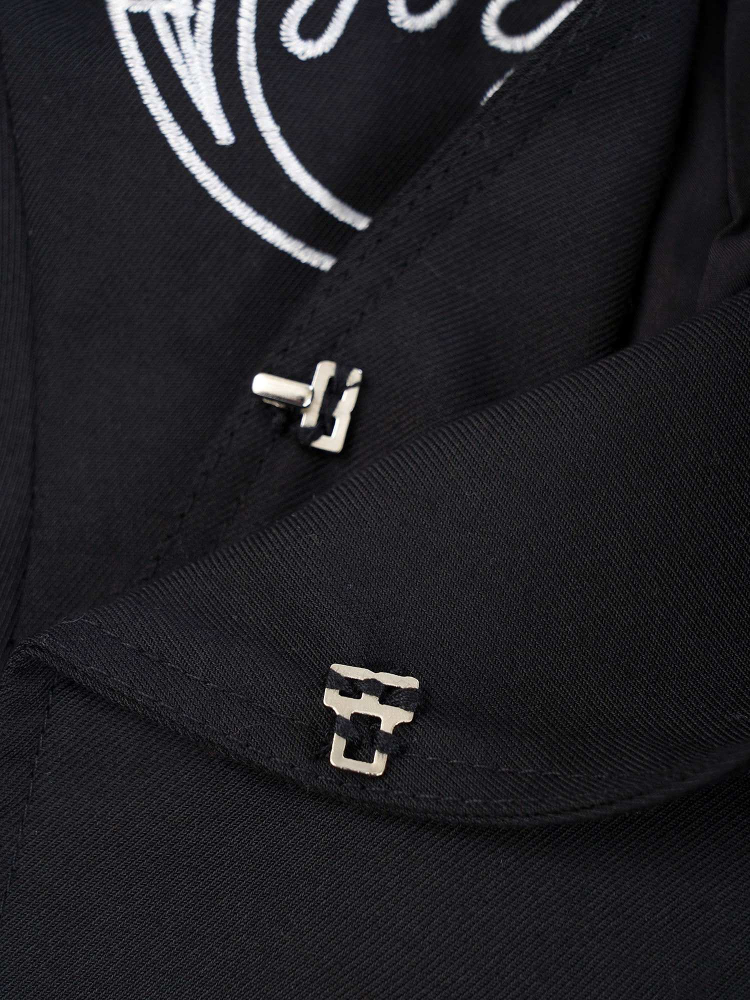 Floral Embroidered Hook Buckle Pocket Blazer