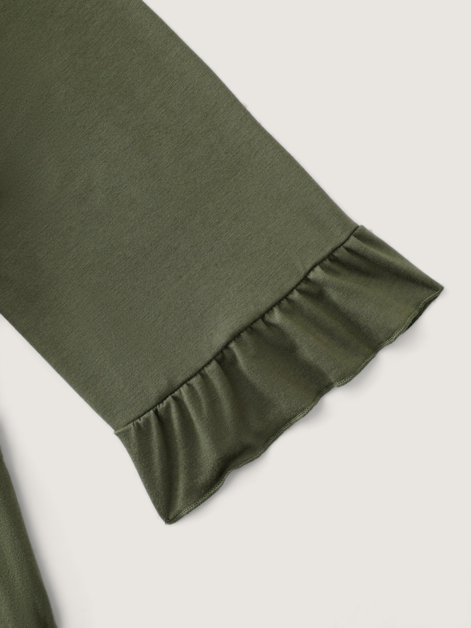 Ruffled Hem Scoop Neck Everyday Jumpsuit