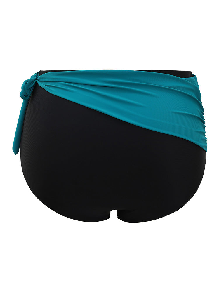 Two Tone Knot Side Bikini Bottom