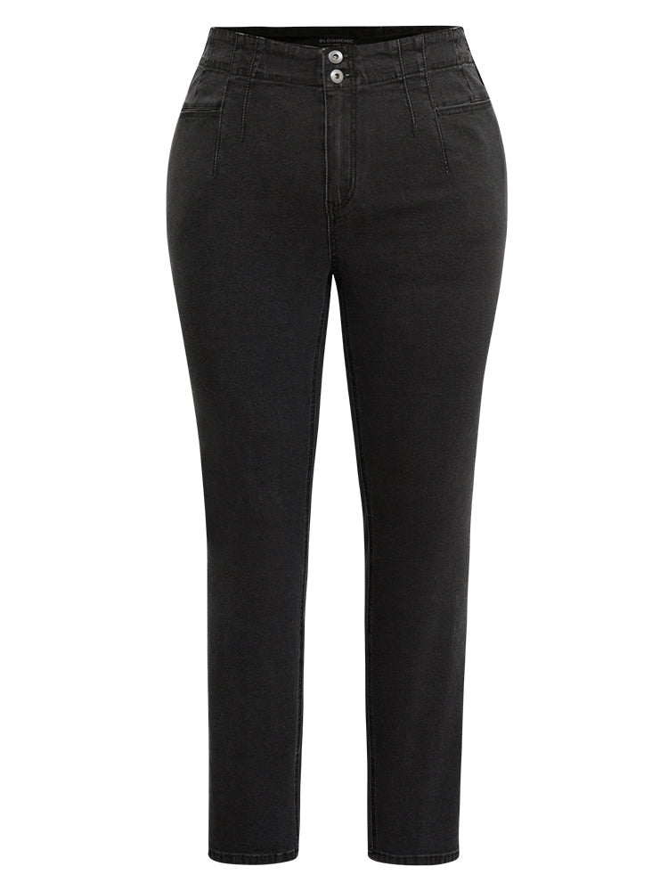 Seam Detail Skinny Pocket Jeans