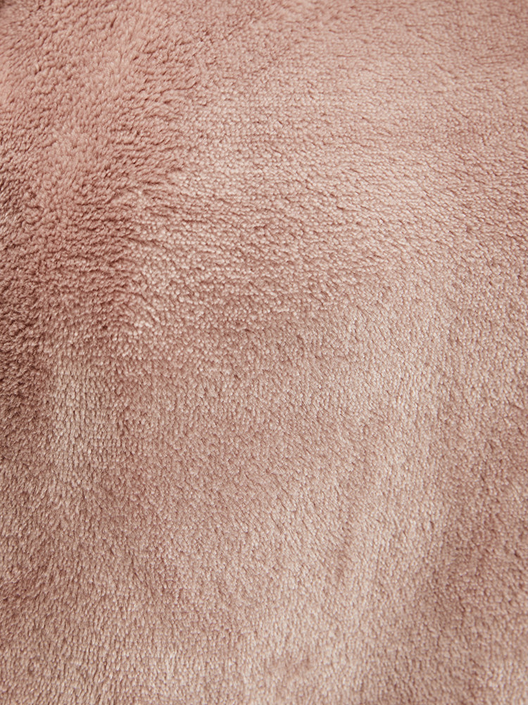 Solid Flannel Round Neck Plaid Pajama Set