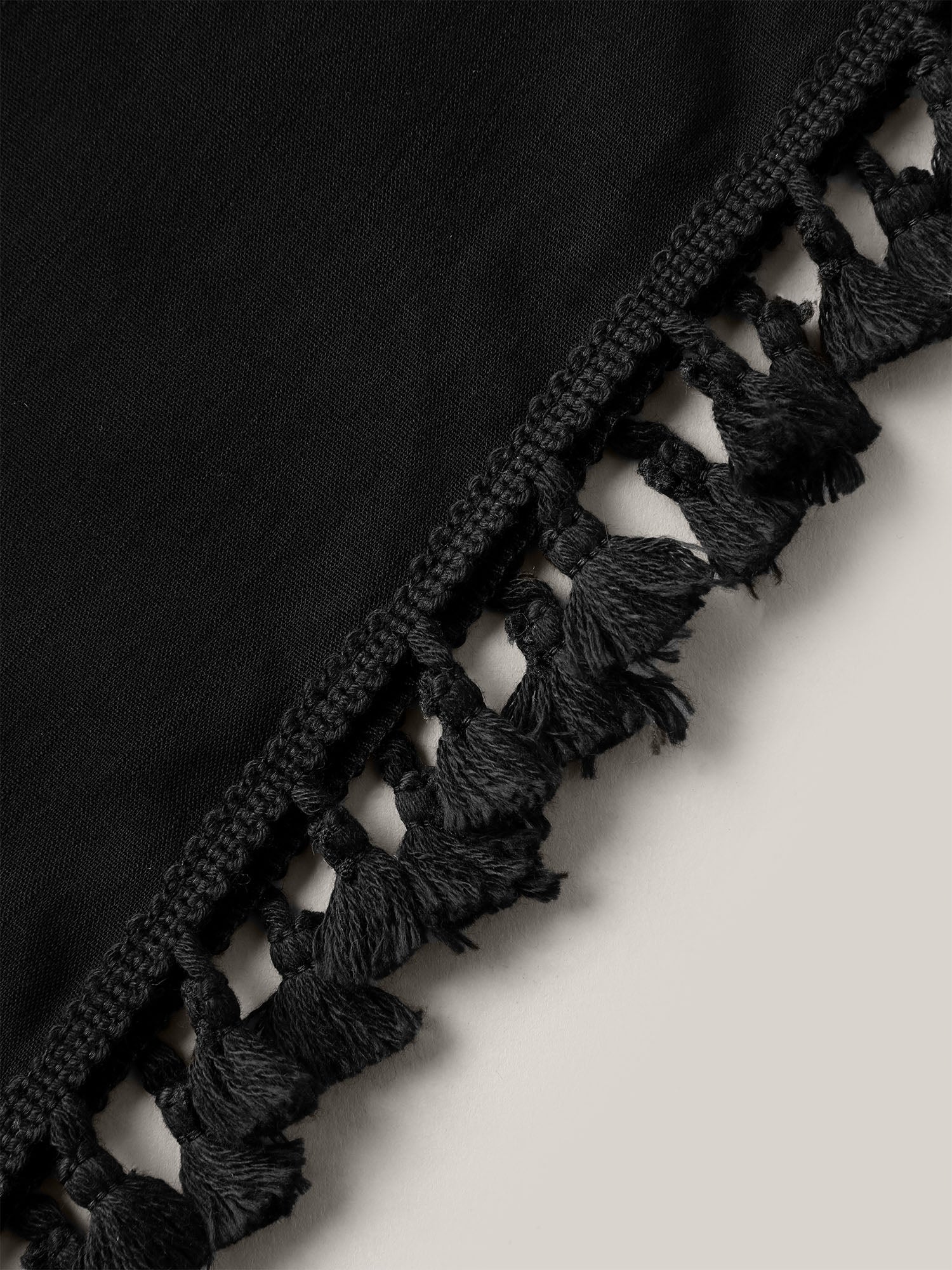 Backless Front-Tie Tassels Kimono