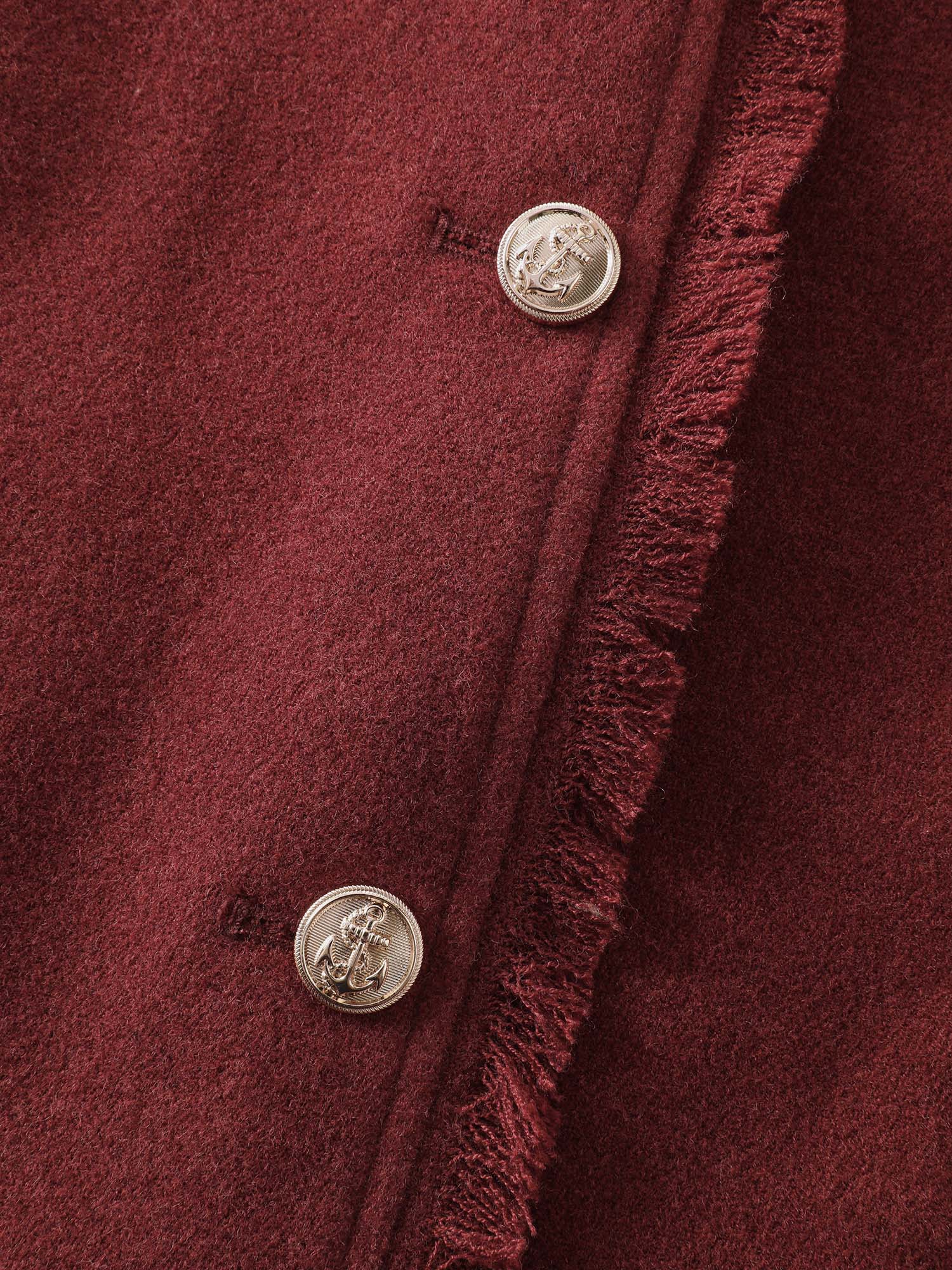 Frayed Edges Button-Down Jacket