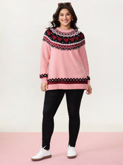 Fair-Isle Love Jacquard Pullover