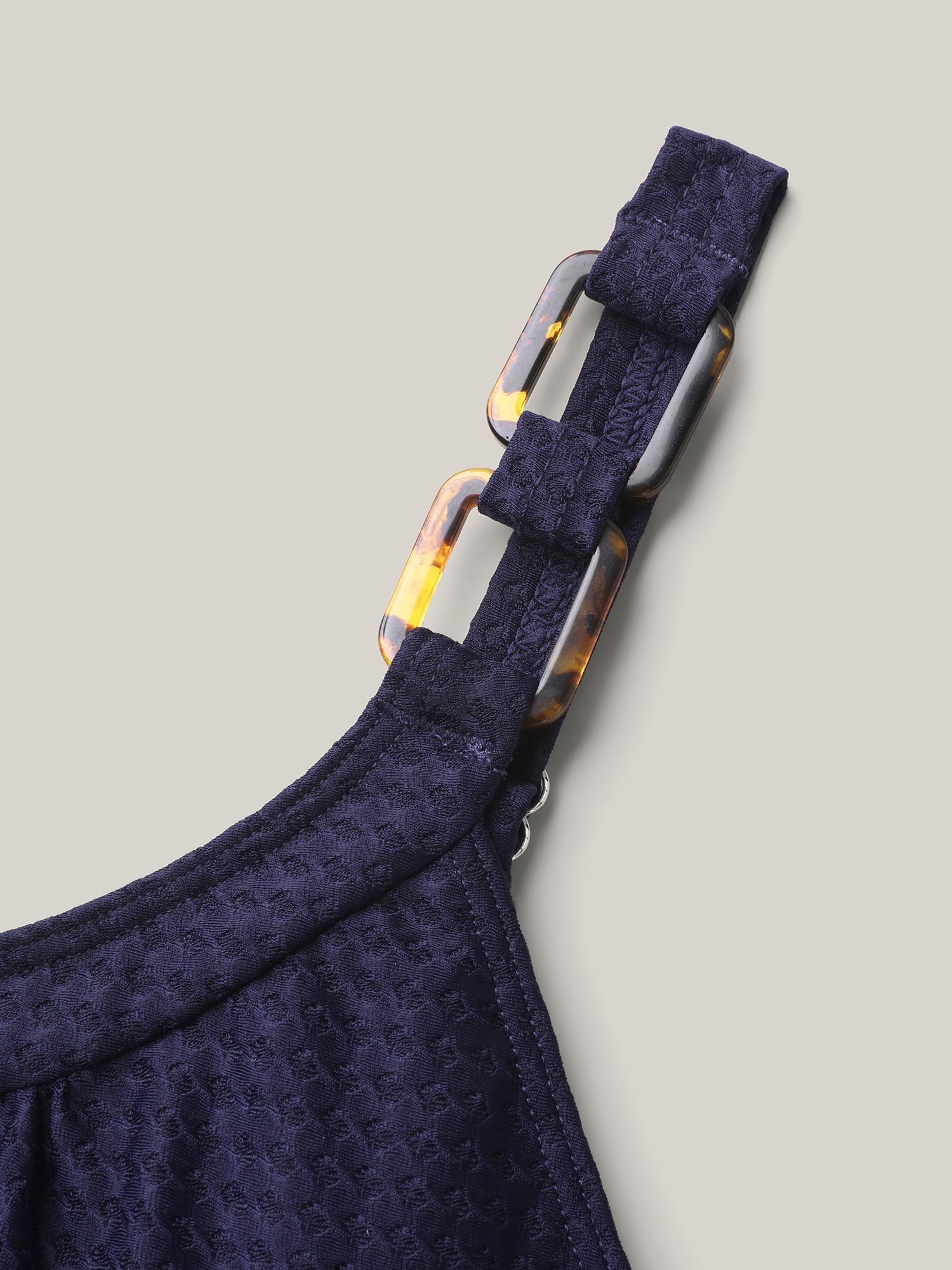 Scoop Neck Pockets One-Piece Swimsuit